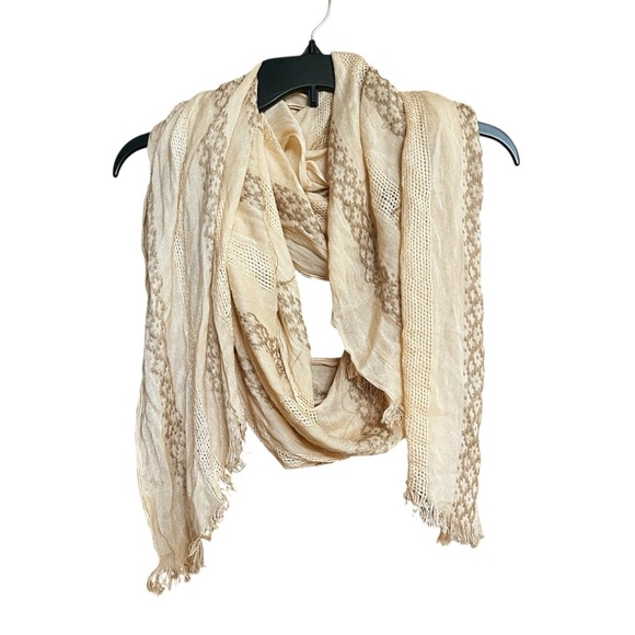 Light Pink Shawl Scarf Winter Layering Lagenlook Artsy Boho - Picture 1 of 2